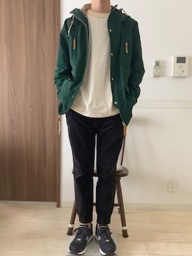 「FREAK'S STORE（フリークスストア）のアイテム（マウンテンパーカー）」を使った、きむさん（メンズ・179cm）の冬コーディネート