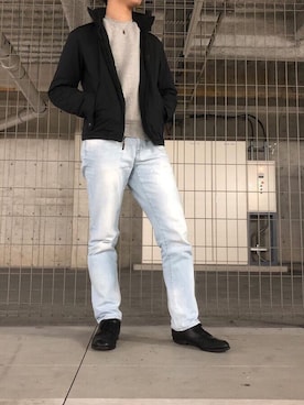 「ラルフローレン」｜「アイテム（ナイロンジャケット）」を使った、カズさん（メンズ・175cm）の春コーディネート