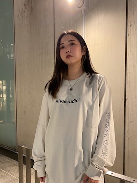 「ビバスタジオ」｜陳 受彦さん（レディース・159cm）の冬コーディネート