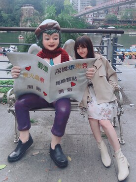 「archives（アルシーヴ）のアイテム（ブルゾン）」を使った、pinnyさん（レディース・151cm）の春コーディネート