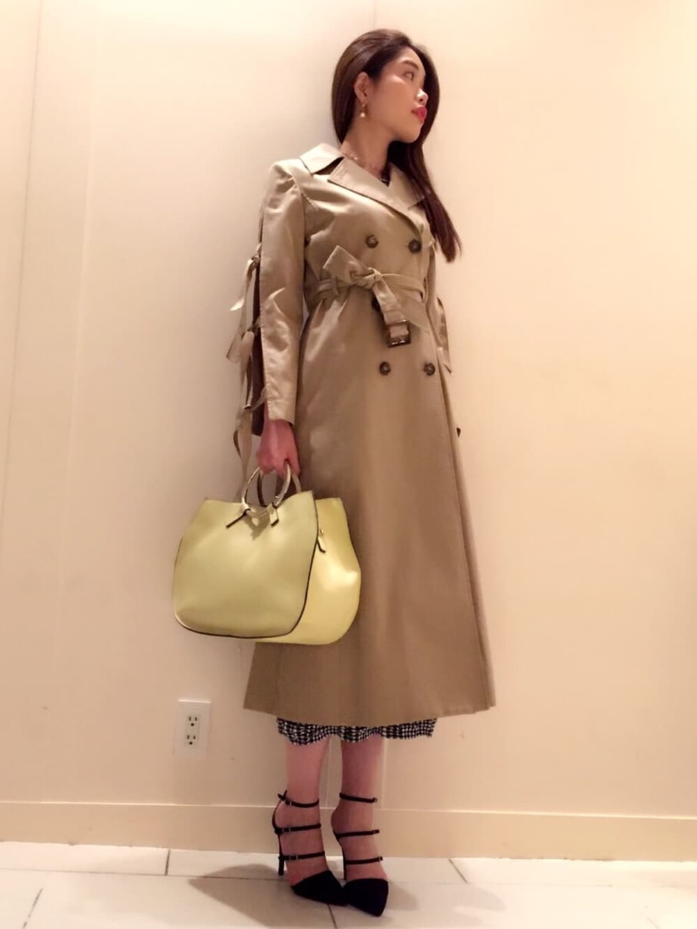 新品　完売品　ジルスチュアート　ステラ　変形　トレンチコート　定価4.1万 JILL STUART（ジルスチュアート）の「ステラ変形トレンチコート