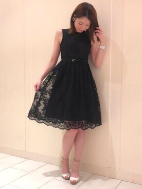 「アイテム（アクセサリー、パープル系）」を使った、chiさん（レディース・165cm）の春コーディネート