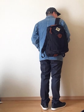 「アイテム（バッグ）」を使った、yasu.さん（メンズ・170cm・40代）の春コーディネート