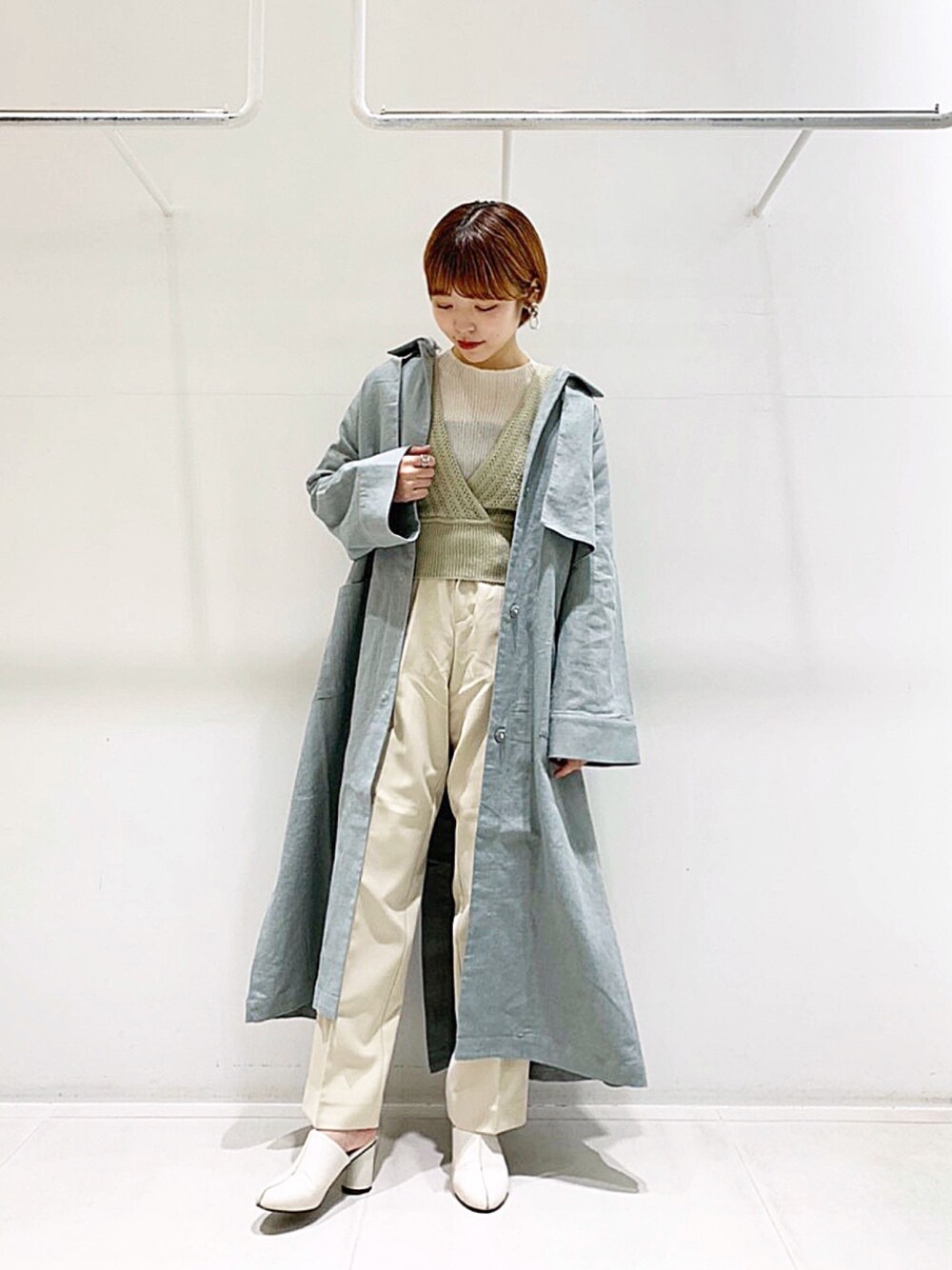 yokokawa｜KBFのステンカラーコートを使ったコーディネート - WEAR