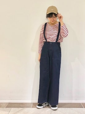 「レイヤードstyle」｜「アイテム（その他）」を使った、アヤ.さん（レディース・162cm）の冬コーディネート