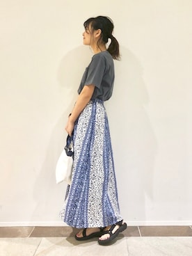 「ピグメント」｜「アイテム（その他）」を使った、アヤ.さん（レディース・162cm）の春コーディネート