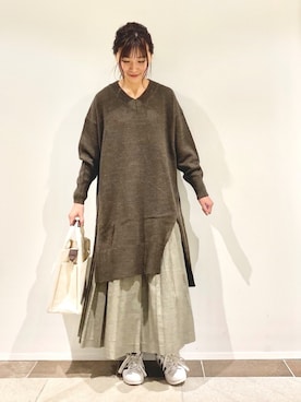 「グレンチェック」｜「アイテム（その他）」を使った、アヤ.さん（レディース・162cm）の秋コーディネート