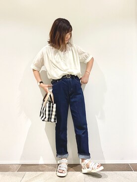 「beautiful people」｜「アイテム（その他）」を使った、アヤ.さん（レディース・163cm）の夏コーディネート