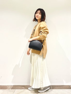 「ボリュームニット」｜「アイテム（その他）」を使った、アヤ.さん（レディース・163cm）の冬コーディネート