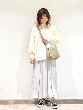 「セットアイテム」｜「アイテム（その他）」を使った、アヤ.さん（レディース・163cm）の春コーディネート