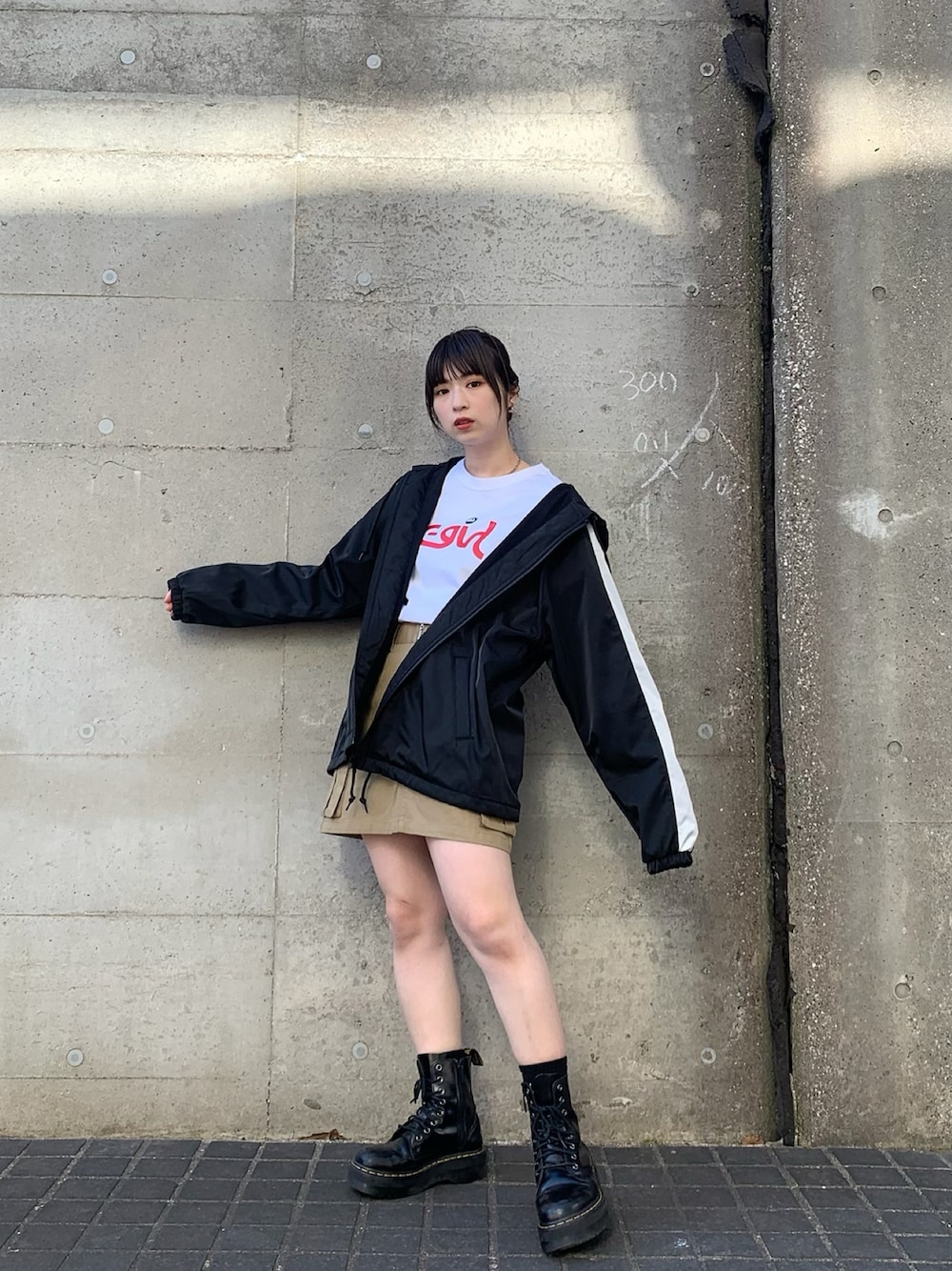 新品　BANDAL スカート xs ホワイト/ブラック X-girl（エックスガール）の「DIAMOND PLAID MIDI SKIRT