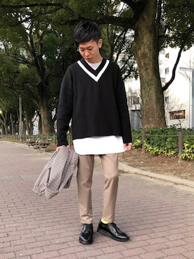 「tk.TAKEO KIKUCHI（ティーケータケオキクチ）のアイテム（ジャケット/アウター）」を使った、tk.TAKEO KIKUCHI 名古屋パルコ店さん（メンズ・178cm）の春コーディネート