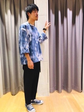 「tk.TAKEO KIKUCHI（ティーケータケオキクチ）のアイテム（パンツ）」を使った、tk.TAKEO KIKUCHI 名古屋パルコ店さん（メンズ・178cm）の秋コーディネート
