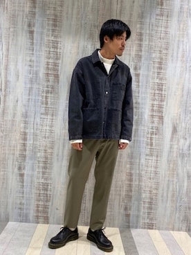 「tk.TAKEO KIKUCHI」｜「アイテム（デニムジャケット）」を使った、tk.TAKEO KIKUCHI 名古屋パルコ店さん（メンズ・178cm）の秋コーディネート