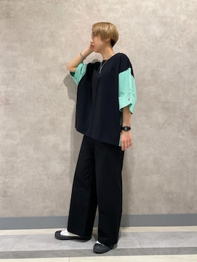 「tk.TAKEO KIKUCHI（ティーケータケオキクチ）のアイテム（アクセサリー）」を使った、tk.TAKEO KIKUCHI 名古屋パルコ店さん（レディース・167cm）の春コーディネート