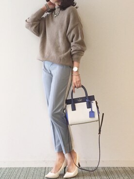 「スプリングSENSEOFPLACE」｜𝓅𝑜𝒸𝑜さん（レディース・156cm）の春コーディネート