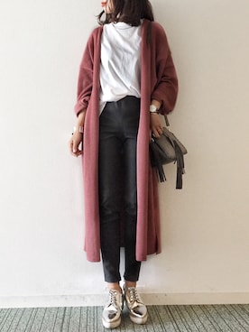 「HANILOOK（ハニルック）のアイテム」を使った、𝓅𝑜𝒸𝑜さん（レディース・156cm）の春コーディネート