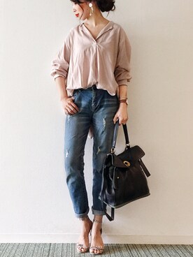 「Yves Saint Laurent（イヴサンローラン）のアイテム」を使った、𝓅𝑜𝒸𝑜さん（レディース・156cm）の夏コーディネート