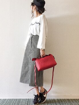 「HANILOOK（ハニルック）のアイテム」を使った、𝓅𝑜𝒸𝑜さん（レディース・156cm）の夏コーディネート