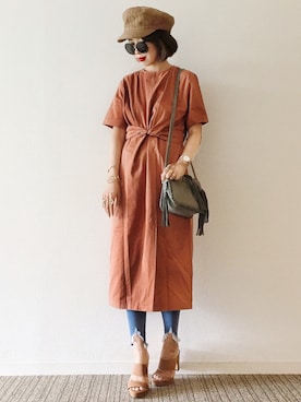 「HANILOOK（ハニルック）のアイテム」を使った、𝓅𝑜𝒸𝑜さん（レディース・156cm）の夏コーディネート