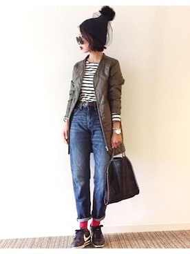 𝓅𝑜𝒸𝑜さん（レディース・156cm）の冬コーディネート