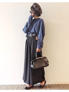 𝓅𝑜𝒸𝑜さん（レディース・156cm）の冬コーディネート