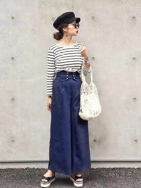 𝓅𝑜𝒸𝑜さん（レディース・156cm）の夏コーディネート