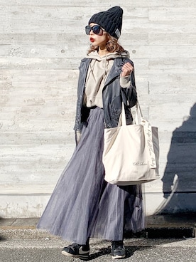 𝓅𝑜𝒸𝑜さん(レディース・156cm)の冬コーディネート