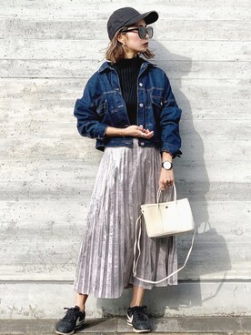 𝓅𝑜𝒸𝑜さん(レディース・156cm)の冬コーディネート