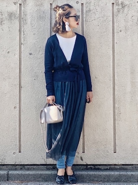 「RAW FUDGE（ローファッジ）のアイテム」を使った、𝓅𝑜𝒸𝑜さん（レディース・156cm）の春コーディネート