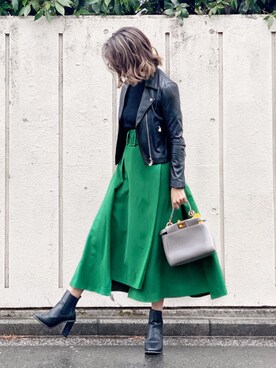 「RACEA（ラシア）のアイテム」を使った、𝓅𝑜𝒸𝑜さん（レディース・156cm）の春コーディネート