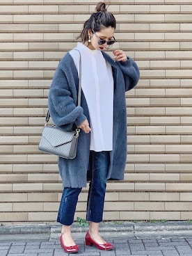 「amel（エイメル）のアイテム（トップス）」を使った、𝓅𝑜𝒸𝑜さん（レディース・156cm）の春コーディネート