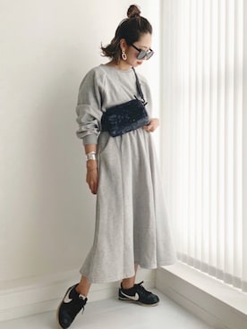 「CANMART（キャンマート）のアイテム」を使った、𝓅𝑜𝒸𝑜さん（レディース・156cm）の春コーディネート