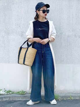 「CONVERSE（コンバース）のCONVERSE コンバース ジャック パーセル / JACK PURCEL（スニーカー）」を使った、𝓅𝑜𝒸𝑜さん（レディース・156cm）の春コーディネート