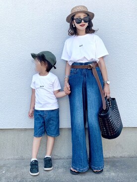 「DAISY（デイジー）のアイテム」を使った、𝓅𝑜𝒸𝑜さん（レディース・156cm）の夏コーディネート