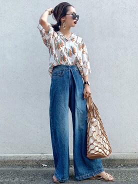 𝓅𝑜𝒸𝑜さん（レディース・156cm）の夏コーディネート