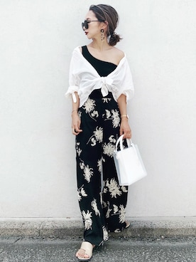 「BARNYARDSTORM（バンヤードストーム）のアイテム」を使った、𝓅𝑜𝒸𝑜さん（レディース・156cm）の夏コーディネート