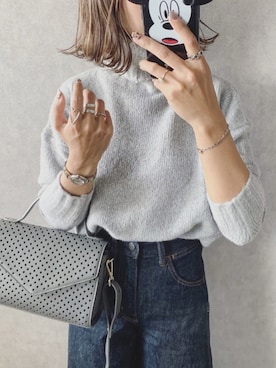 「iphoria（アイフォリア）のアイテム」を使った、𝓅𝑜𝒸𝑜さん（レディース・156cm）の秋コーディネート