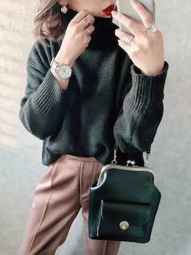 𝓅𝑜𝒸𝑜さん（レディース・156cm）の冬コーディネート