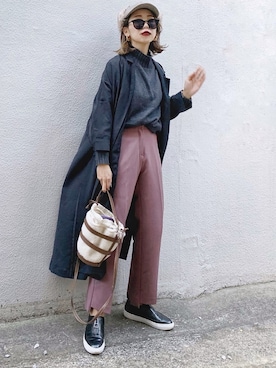 𝓅𝑜𝒸𝑜さん（レディース・156cm）の冬コーディネート