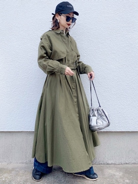 「ACYM（アシーム）のアイテム」を使った、𝓅𝑜𝒸𝑜さん（レディース・156cm）の冬コーディネート