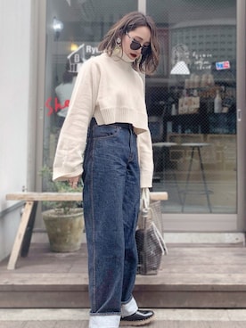 「ACYM（アシーム）のアイテム」を使った、𝓅𝑜𝒸𝑜さん（レディース・156cm）の冬コーディネート