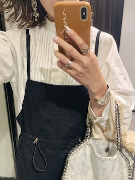 「fd style（エフディ スタイル）のアイテム（サロペット/オーバーオール）」を使った、𝓅𝑜𝒸𝑜さん（レディース・156cm）の夏コーディネート