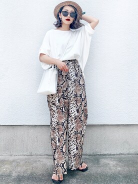 𝓅𝑜𝒸𝑜さん（レディース・156cm）の夏コーディネート