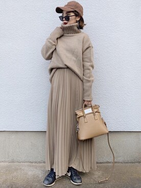 𝓅𝑜𝒸𝑜さん（レディース・156cm）の冬コーディネート