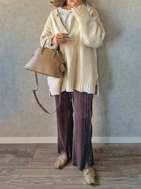 𝓅𝑜𝒸𝑜さん（レディース・156cm）の冬コーディネート