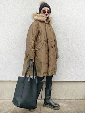 モッズコートを使った 冬コーデ のレディース人気ファッションコーディネート Wear