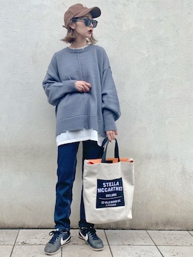 「OMNES Another Edition（オムネス アナザーエディション）のアイテム」を使った、𝓅𝑜𝒸𝑜さん（レディース・156cm）の冬コーディネート