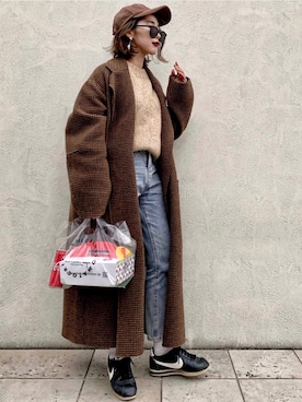 「TODAYFUL（トゥデイフル）のアイテム（その他アウター）」を使った、𝓅𝑜𝒸𝑜さん（レディース・156cm）の春コーディネート
