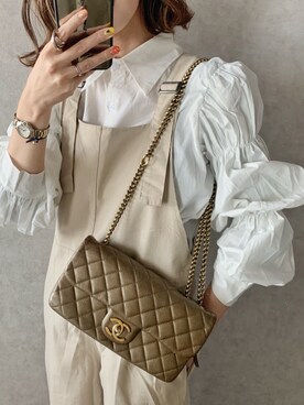 「Cheri（シェリ）のアイテム」を使った、𝓅𝑜𝒸𝑜さん（レディース・156cm）の春コーディネート